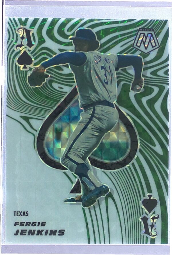 2021 Mosaic Fergie Jenkins #ACE2 Rangers Aces Green