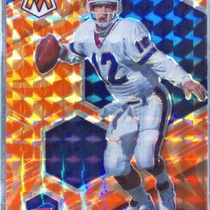 2021 Mosaic Jim Kelly Prizm Reactive Orange #27 Bills
