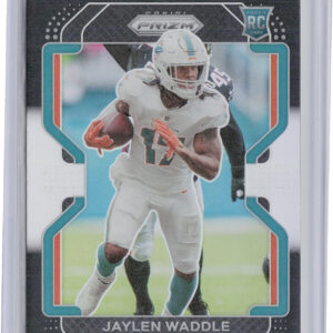 2021 Panini Chronicles Jaylen Waddle #PB-10 Dolphins Prizm Black Silver
