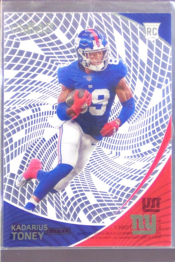 2021 Panini Chronicles Kadarius Toney RC #CVR-13 Giants Clear Vision Rookies