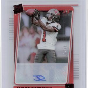 2021 Panini Clearly Donruss Jaelon Darden Rated Rookie Auto /49 #88 Buccaneers