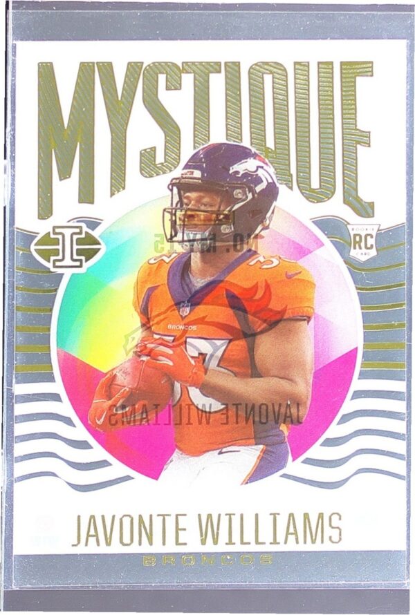 2021 Panini Illusions Javonte Williams RC #MY-15 Broncos Mystique