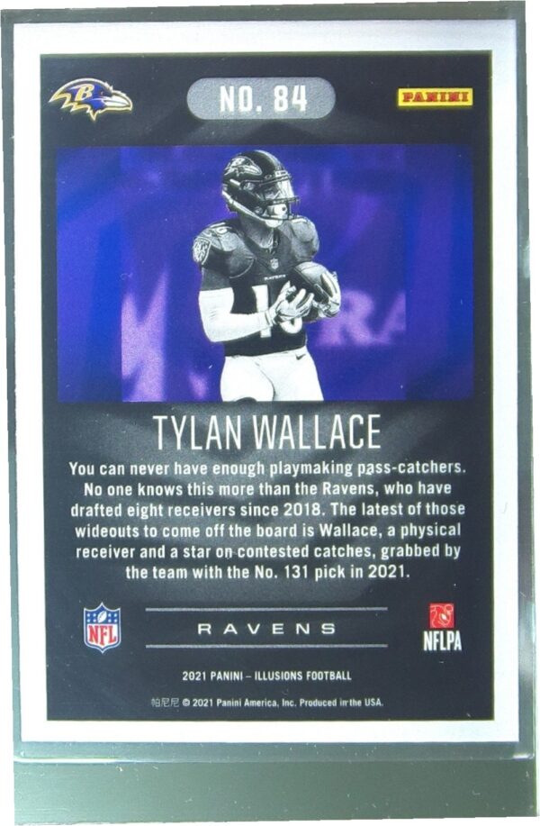 2021 Panini Illusions Tylan Wallace RC #84 Ravens - Image 3