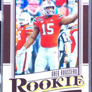 2021 Panini Legacy Greg Rousseau RC #180 Hurricanes