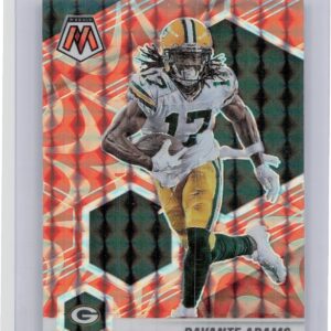 2021 Panini Mosaic Davante Adams Prizm Reactive Orange #82 Packers
