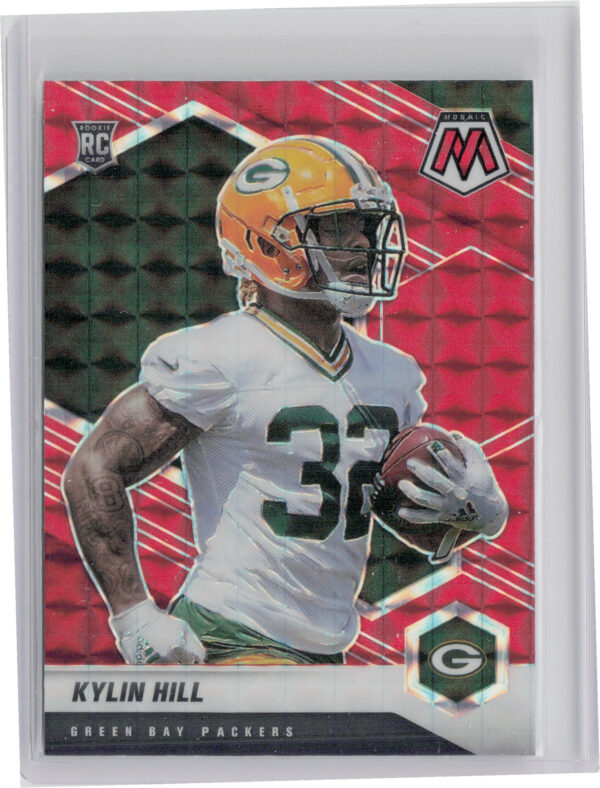 2021 Panini Mosaic Kylin Hill Prizm Red #374 Packers
