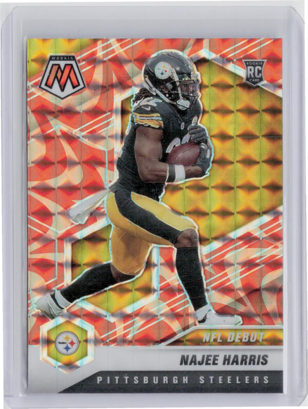 2021 Panini Mosaic Najee Harris Prizm Reactive Orange #252 Steelers
