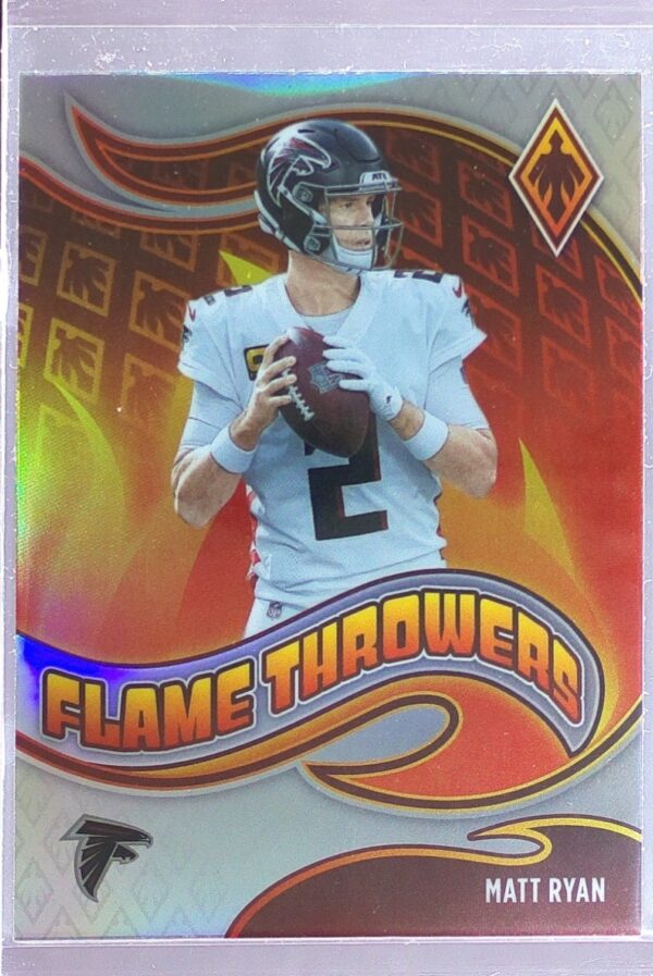 2021 Panini Phoenix Matt Ryan #FT-20 Falcons Flame Throwers