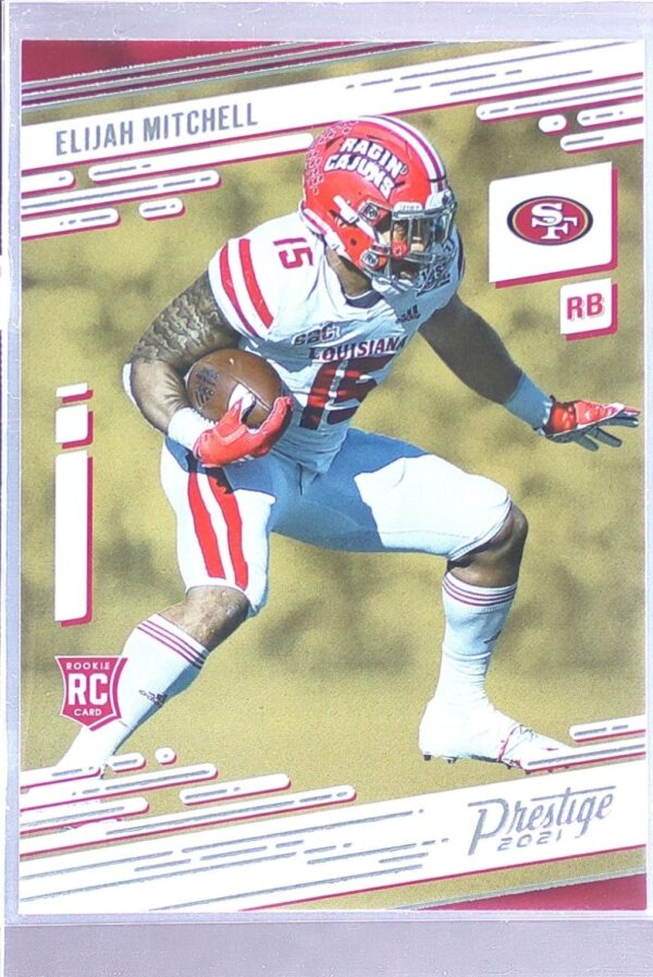 2021 Panini Prestige Elijah Mitchell RC #289 49ers