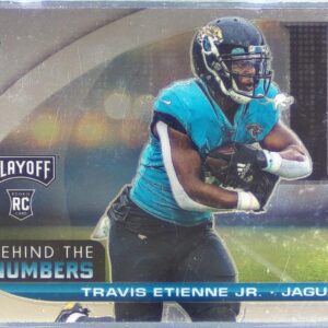 2021 Playoff Travis Etienne Jr. #BTN-TET Jaguars Behind the Numbers