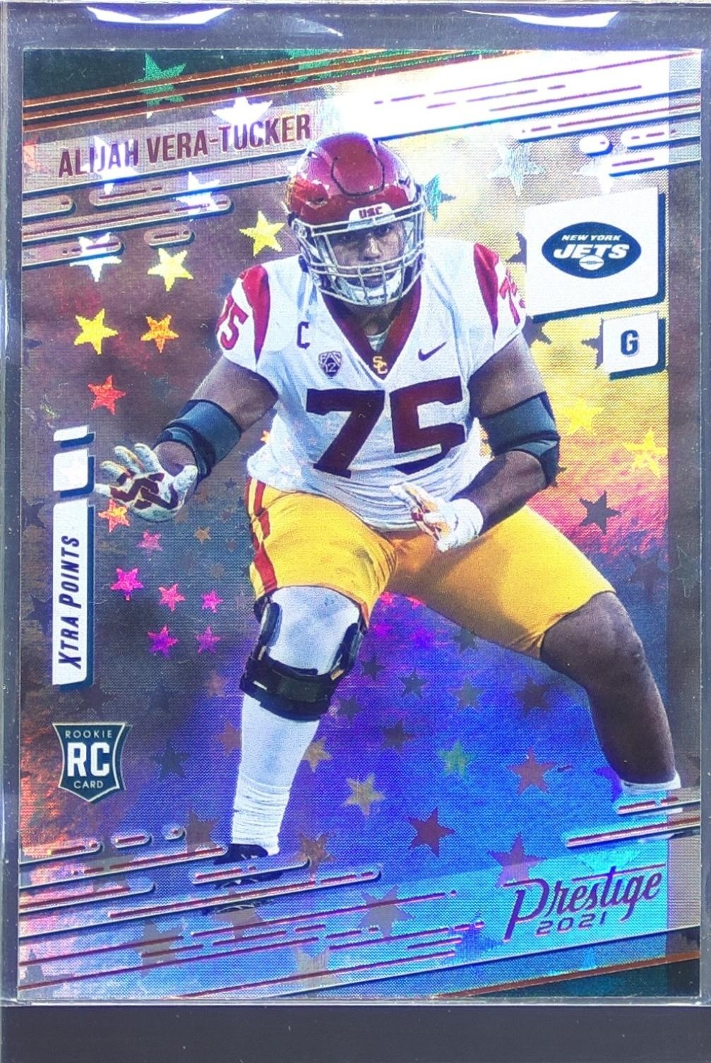 2021 Prestige Alijah Vera-Tucker Xtra Points Astral RC #261 Jets