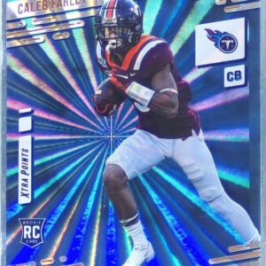 2021 Prestige Caleb Farley Xtra Points Sunburst RC #247 Titans