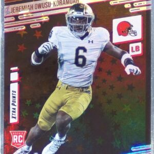2021 Prestige Jeremiah Owusu-Koramoah Xtra Points Astral RC #249 Browns
