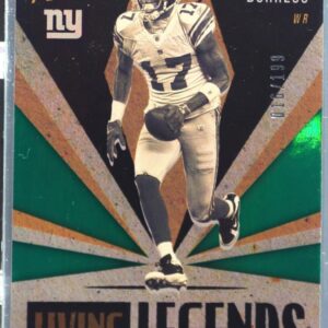 2021 Prestige Plaxico Burress /199 #LL-5 Giants Living Legends Xtra Points Green