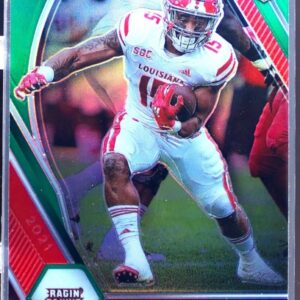 2021 Prizm Draft Picks Elijah Mitchell  Green RC #156 Cajuns