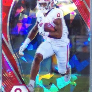 2021 Prizm Draft Picks Trey Sermon Red Ice RC #123 Sooners
