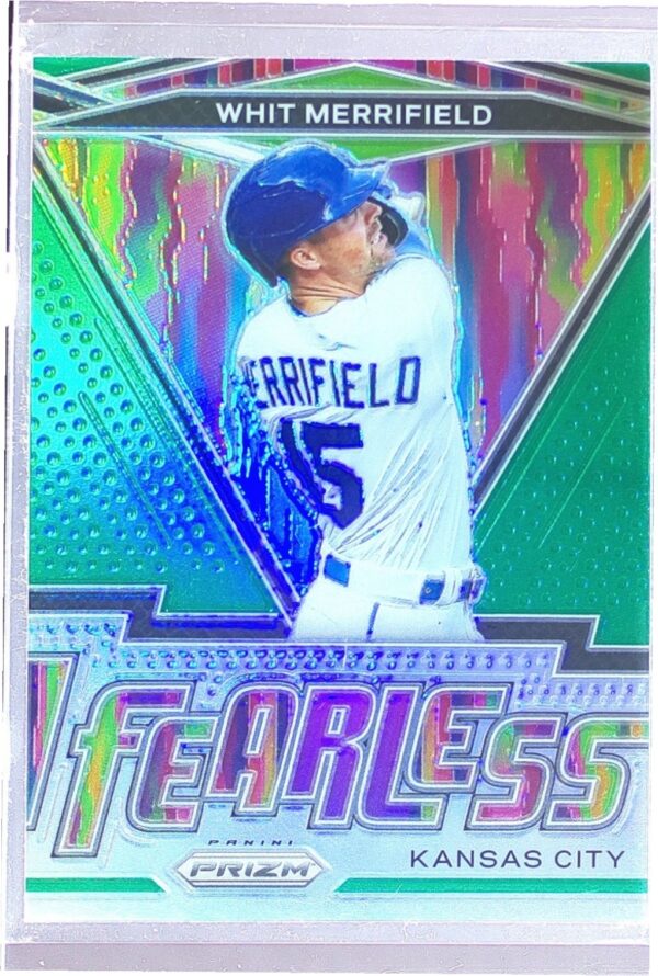 2021 Prizm Whit Merrifield #FR-7 Royals Fearless Green Prizm