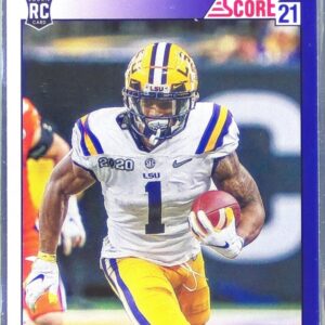 2021 Score Ja'Marr Chase RC #TB5 Tigers 1991 Throwback Purple