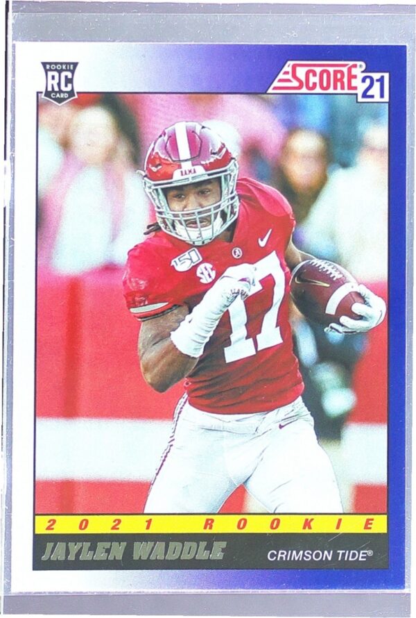 2021 Score Jaylen Waddle RC #TB7 Tide 1991 Throwback