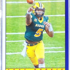 2021 Score Trey Lance RC #TB3 Bison 1991 Throwback