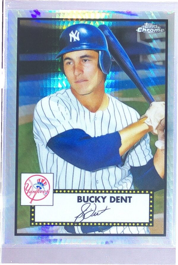 2021 Topps Chrome Platinum Anniversary Bucky Dent Prism Refractor #588 Yankees