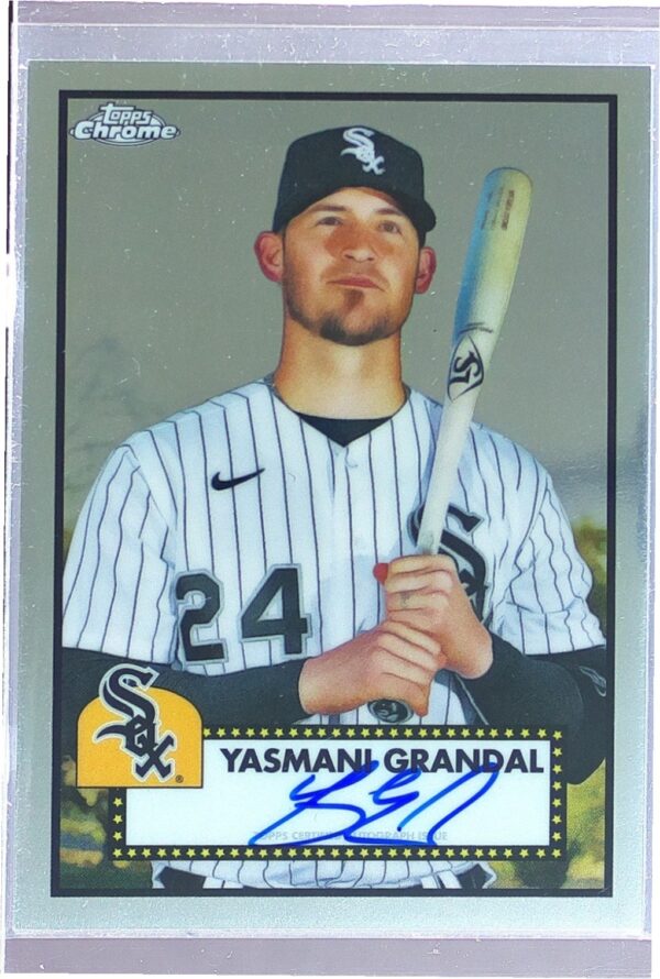 2021 Topps Chrome Platinum Anniversary Yasmani Grandal Auto #PA-YG Sox Autograph