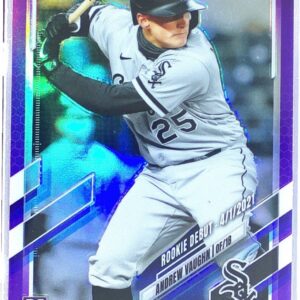 2021 Topps Chrome Update Andrew Vaughn Purple Refractor RC #USC19 Sox