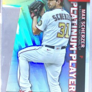 2021 Topps Chrome Update Max Scherzer #CPDC-55 Nationals Platinum Player Die Cut