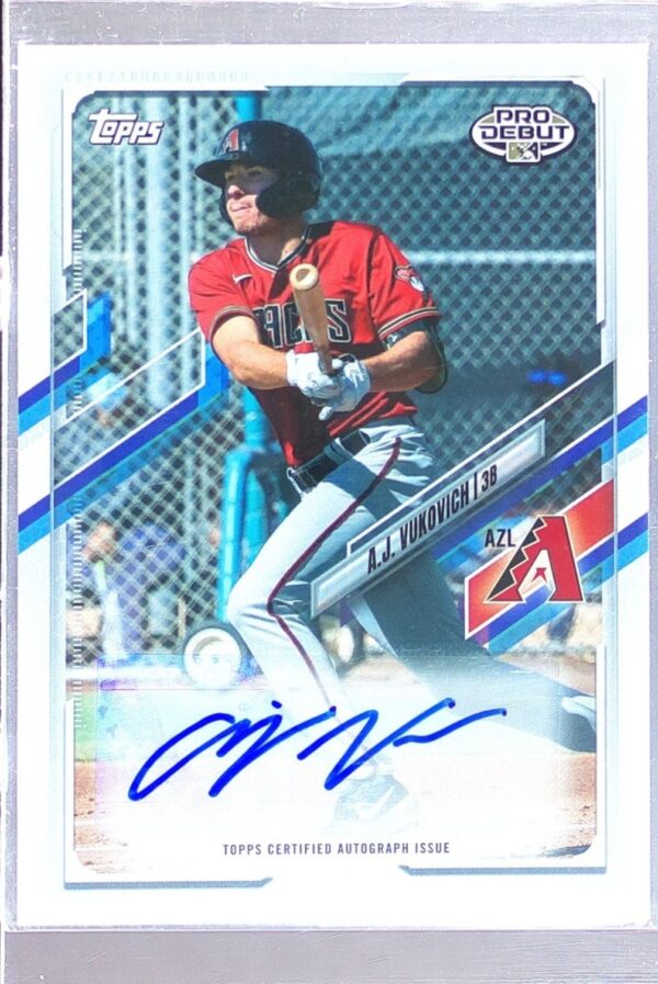 2021 Topps Pro Debut A.J. Vukovich Auto #PD-137 Diamondbacks Autographs