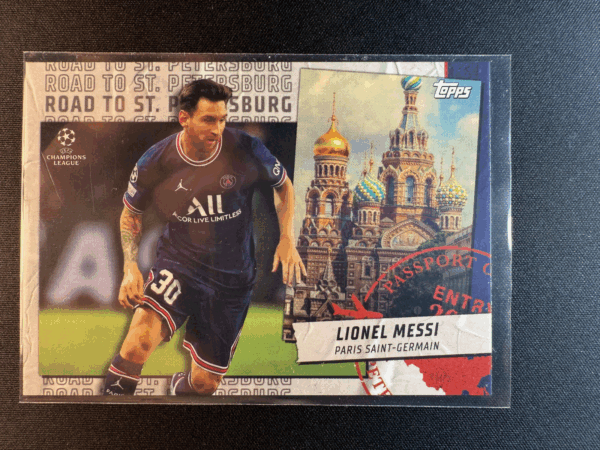2021 Topps Uefa UCL Road to St. Petersburg Lionel Messi RSP-18