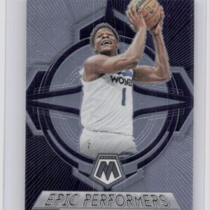 2022-23 Panini Mosaic Anthony Edwards Epic Performers #16 Timberwolves