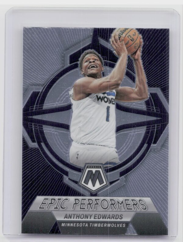 2022-23 Panini Mosaic Anthony Edwards Epic Performers #16 Timberwolves