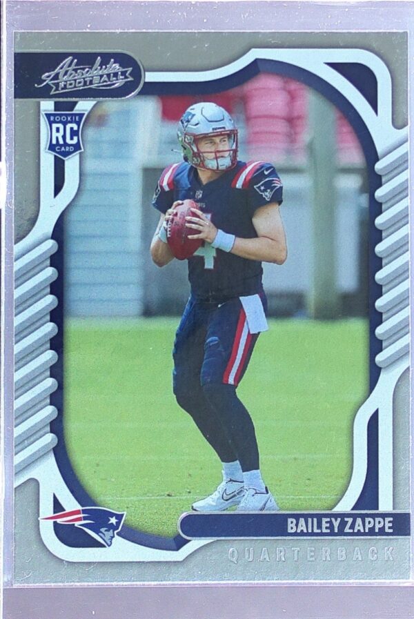 2022 Absolute Bailey Zappe Retail RC #129 Patriots