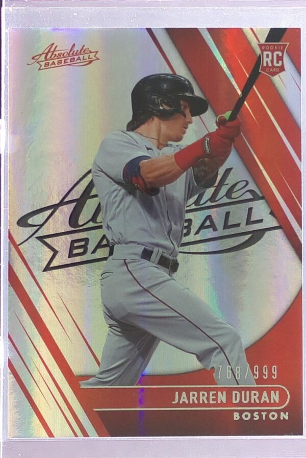 2022 Absolute Jarren Duran RC /999 #RKS-1 Sox Rookies Spectrum