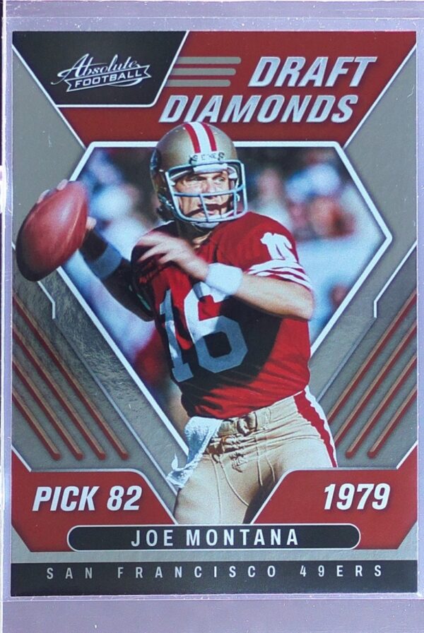 2022 Absolute Joe Montana #DD-8 49ers Draft Diamonds