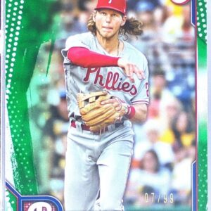 2022 Bowman Alec Bohm Green Pattern /99 #31 Phillies