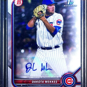 2022 Bowman Dakota Mekkes AU #PPA-DM Cubs Prospect Autographs