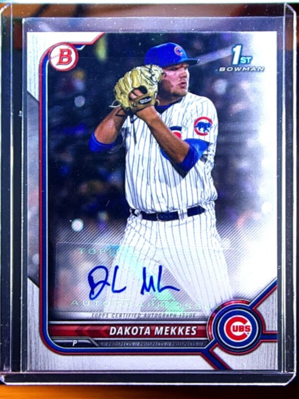 2022 Bowman Dakota Mekkes AU #PPA-DM Cubs Prospect Autographs