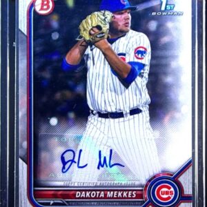 2022 Bowman Dakota Mekkes AU #PPA-DM Cubs Prospect Autographs