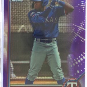 2022 Bowman Draft Danyer Cueva Chrome Purple Refractor /250 #BDC-148 Rangers