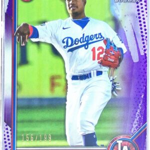 2022 Bowman Eddys Leonard /199 #BP-57 Dodgers Prospects Purple Pattern