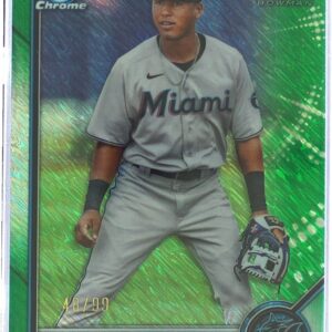 2022 Bowman Junior Sanchez /99 #BCP-111 Chrome Prospects Green Shimmer Refractor