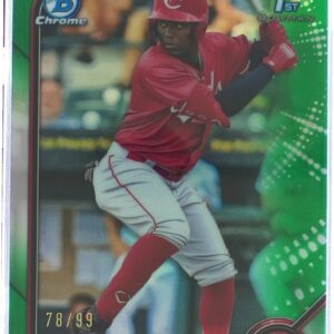 2022 Bowman Michel Triana /99 #BCP-75 Reds Chrome Prospects Green Refractors