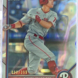 2022 Bowman Simon Muzziotti /399 #BCP-40 Phillies Chrome Prospects Lava