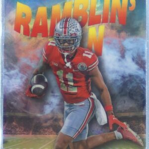 2022 Bowman University Chrome Jaxon Smith-Njigba #RM-8 Buckeyes Ramblin' Man