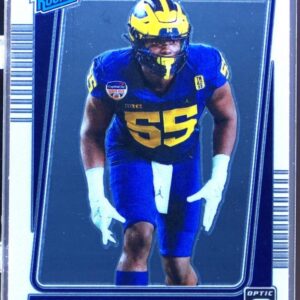 2022 Chronicles Draft David Ojabo #6 Wolverines Donruss Optic Rated Rookie