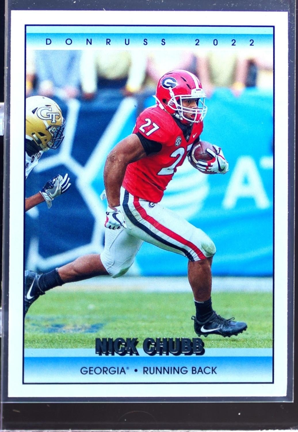 2022 Chronicles Draft Nick Chubb #23 Bulldogs Donruss Retro