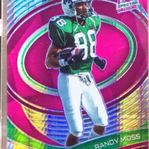 2022 Chronicles Draft Randy Moss #73 Herd Spectra Neon Pink