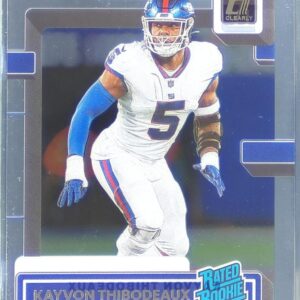 2022 Clearly Donruss Kayvon Thibodeaux RC #95 Giants