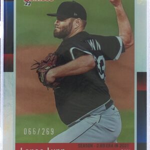 2022 Donruss Lance Lynn Season Stat Line /269 #267 Sox 1988 Retro